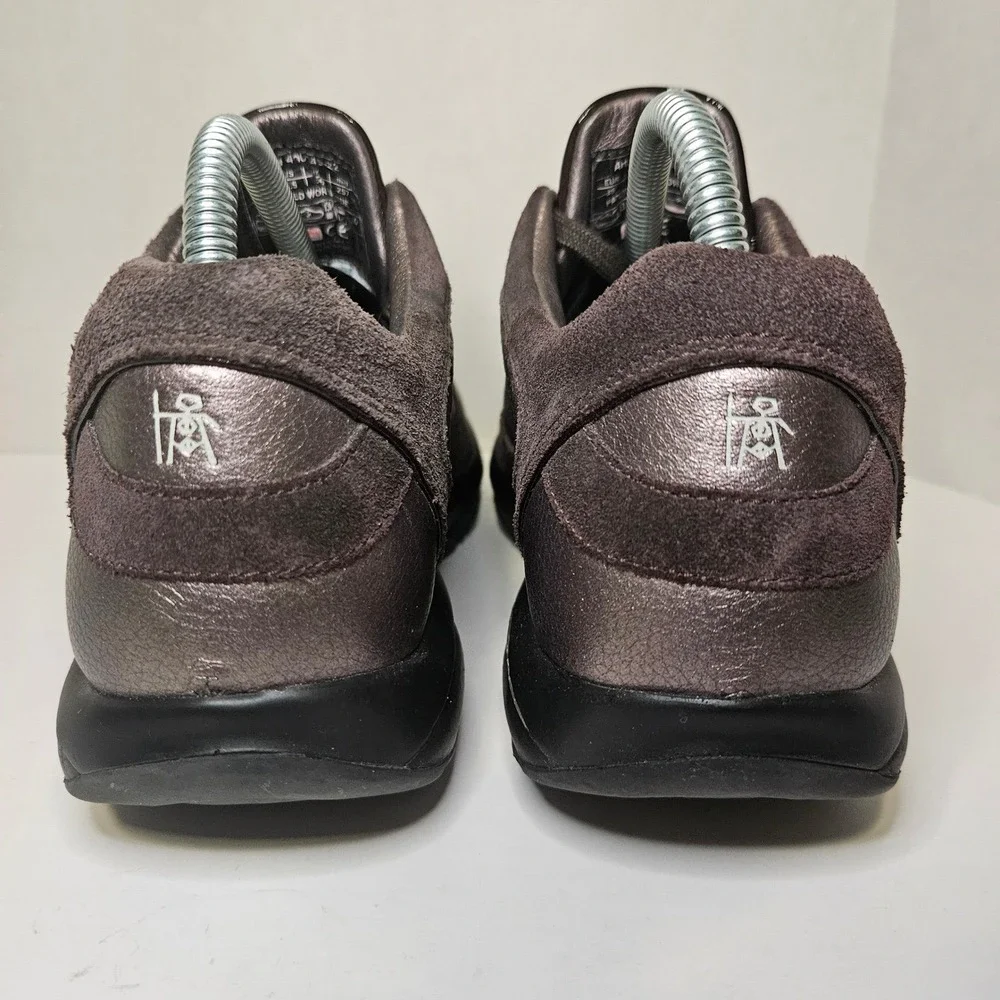 MBT Maliza Rocker Bottom Walking Sneakers Metallic Bronze Brown Suede Womens 8.5 - Picture 4 of 10